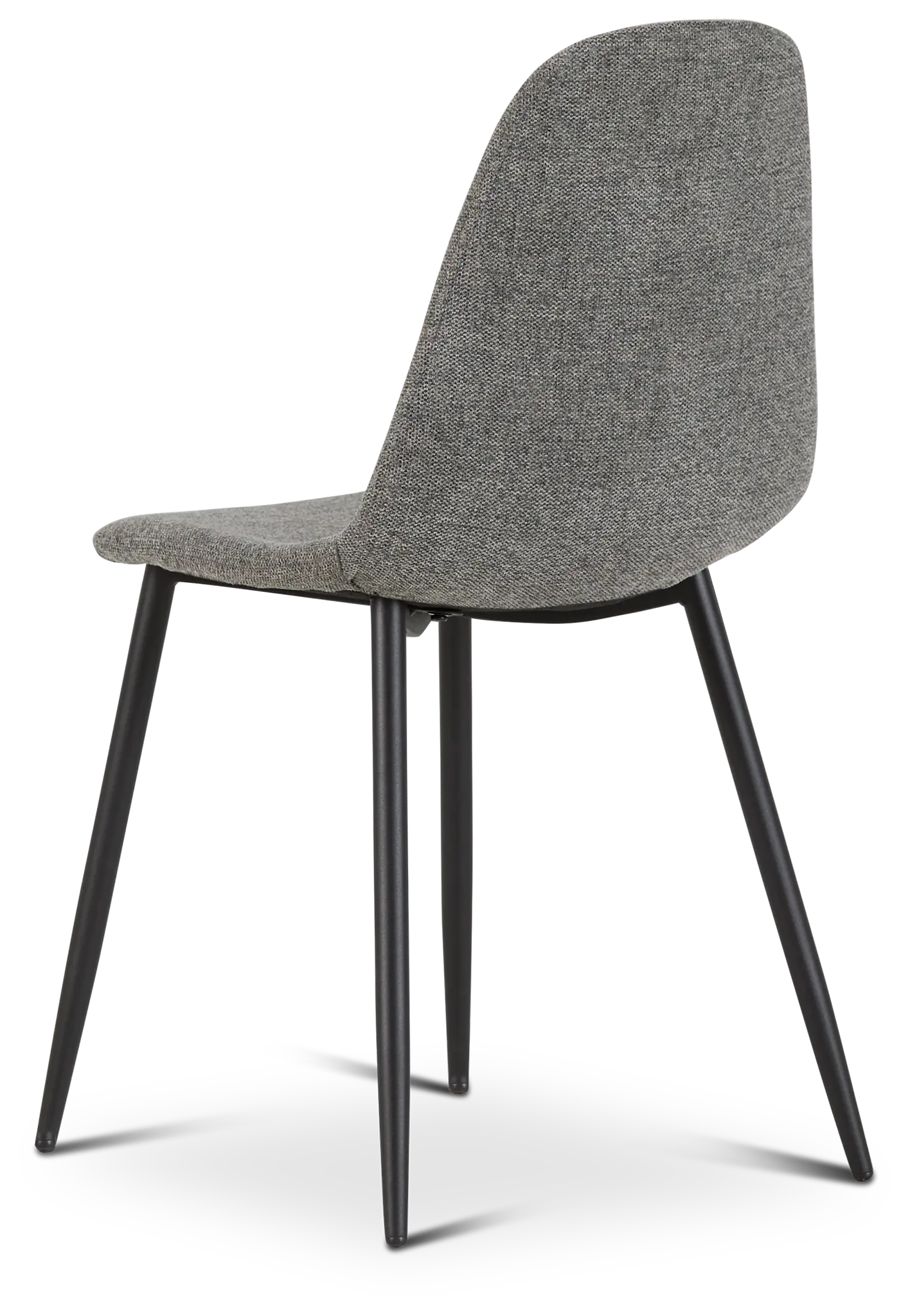 Havana Dark Gray Upholstered Side Chair W/ Black Legs Havana Dark Gray Upholstered Side Chair W/ Black Legs