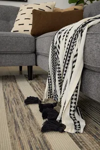 Endora Black Throw