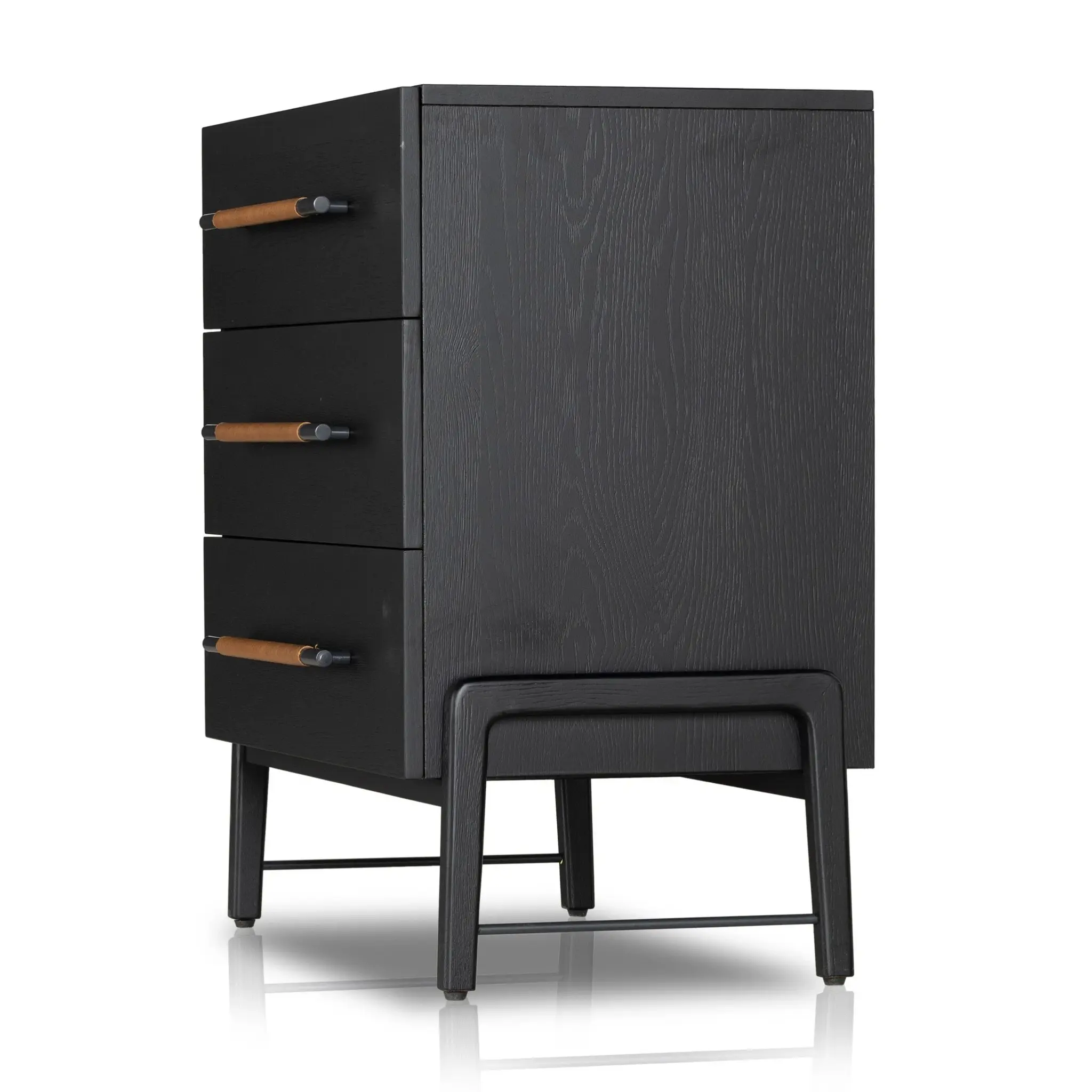 Four Hands Ronia Black Nightstand Four Hands Ronia Black Nightstand