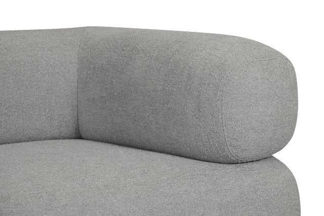 Celeste Light Gray Fabric Right Chair