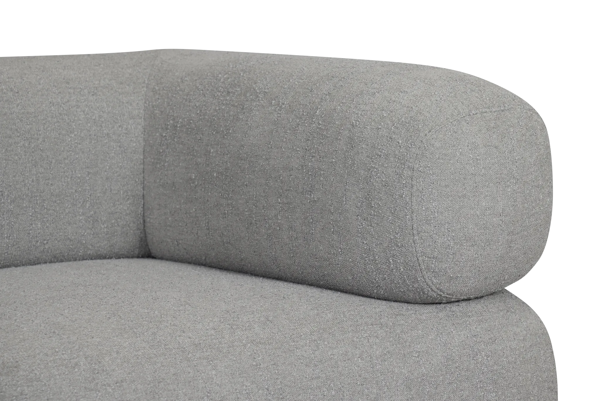 Celeste Light Gray Fabric Right Chair