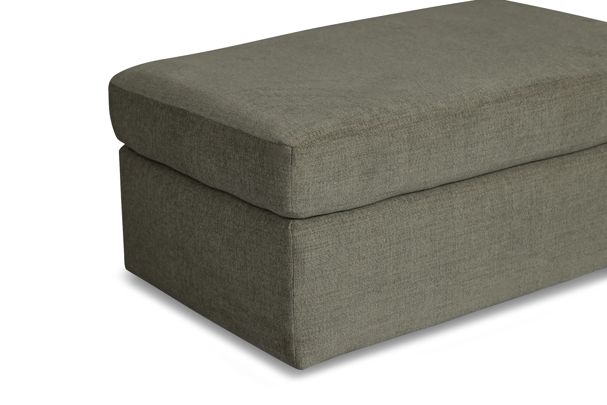 Noah Gray Fabric Ottoman