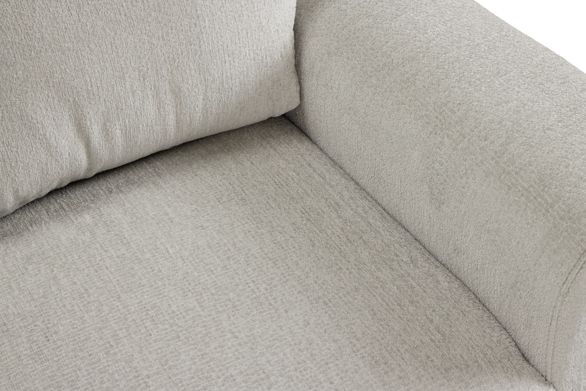 Everly Gray Fabric Small 2-arm Right Sleeper Storage Sectional