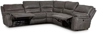 Dober Dark Gray Micro Small Two-arm Power Reclining Sectional