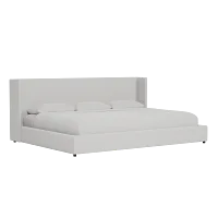 Captiva Delray Pewter 48" Upholstered Shelter Bed