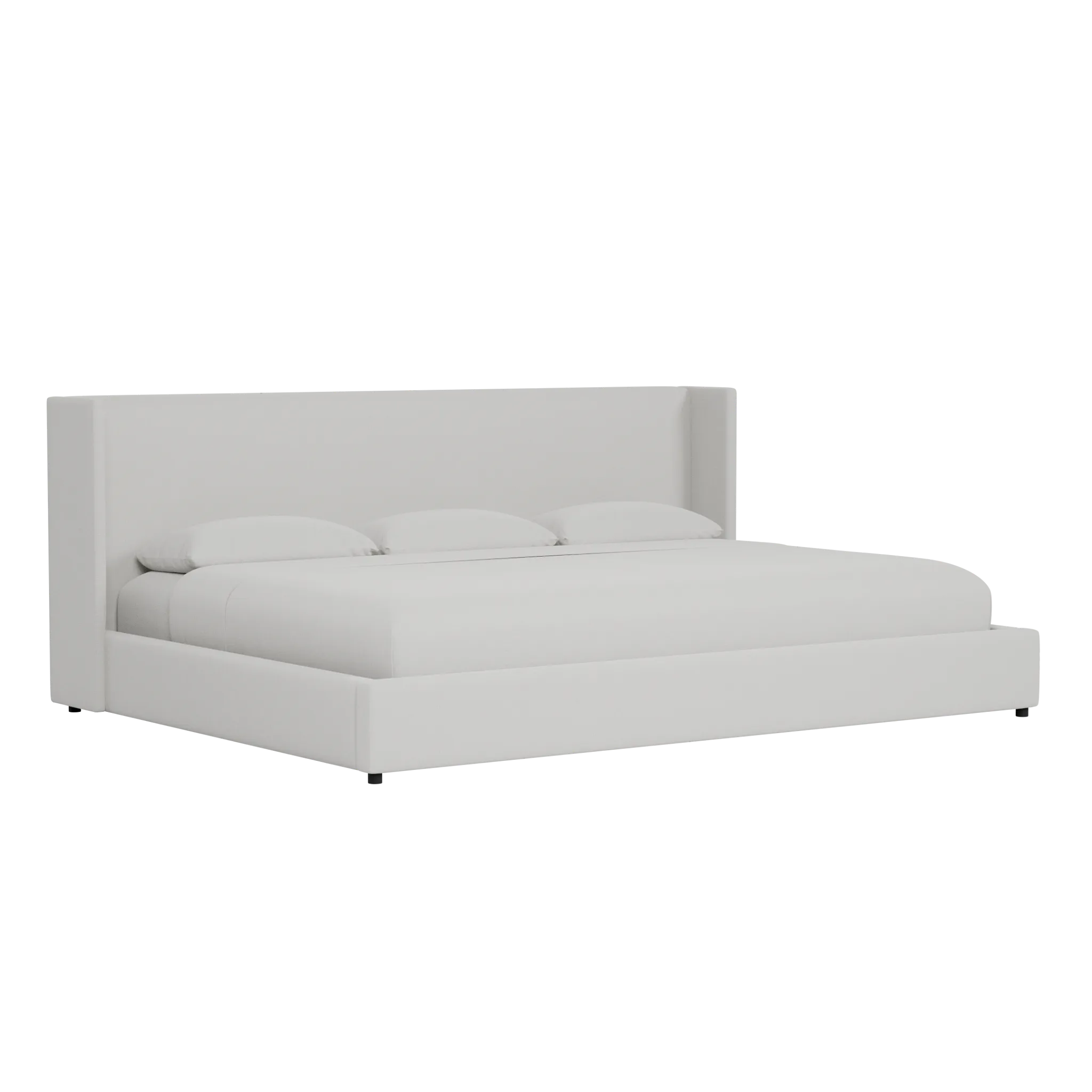Captiva Delray Pewter 48" Upholstered Shelter Bed