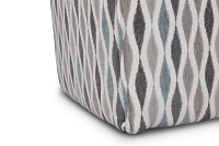 Ohgee Blue Fabric Accent Pouf