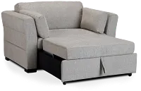 Amber Light Gray Chair Pull-up Sleeper