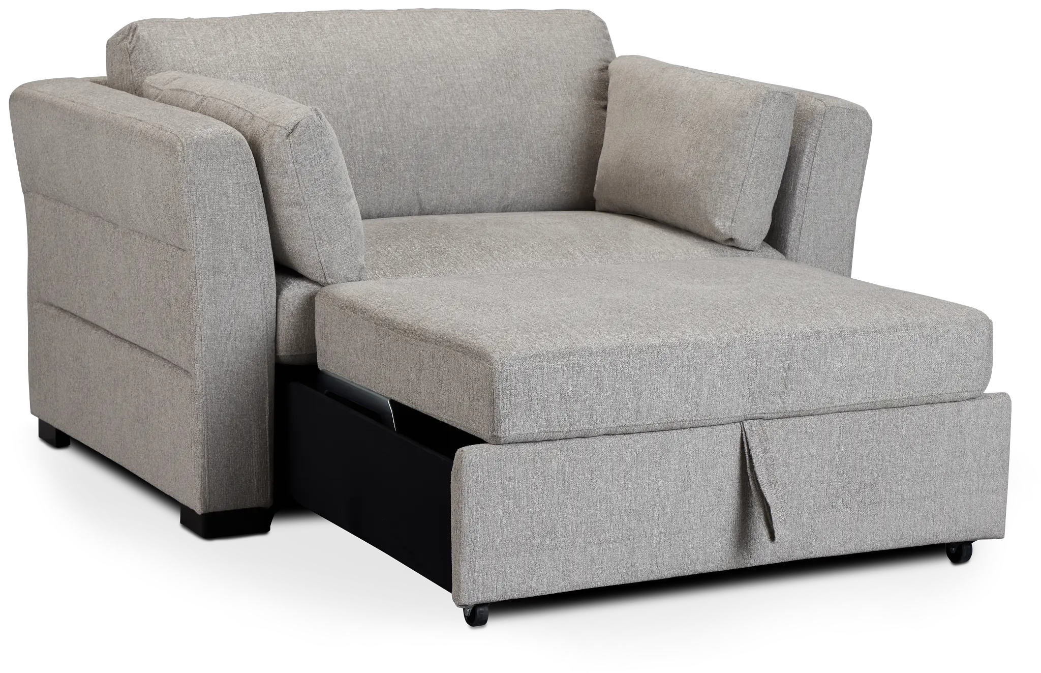 Amber Light Gray Chair Pull-up Sleeper Amber Light Gray Chair Pull-up Sleeper