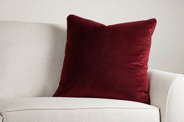 Lauran Red 24" Accent Pillow