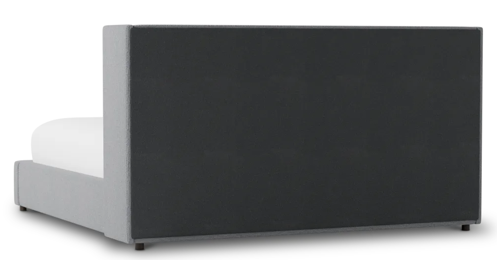 Captiva Revenue Gray 48" Upholstered Shelter Bed