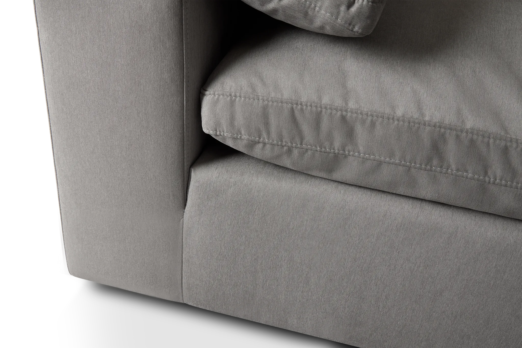 Nixon Light Gray Fabric 5-piece Modular Sectional