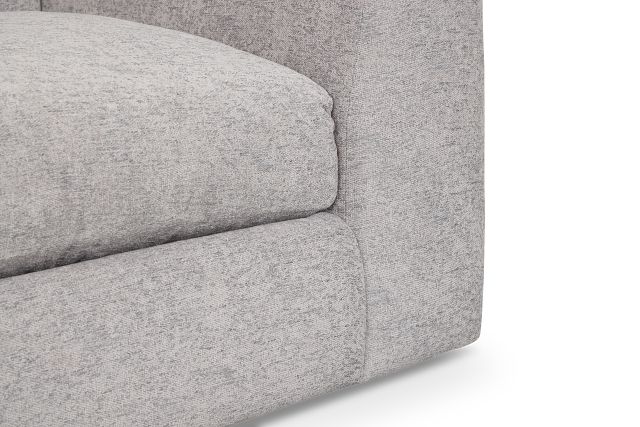 Calista Pewter Fabric Large Two-arm Sectional
