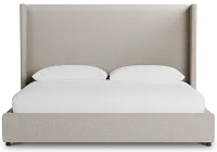 Captiva Gellar Brown 60" Upholstered Shelter Bed