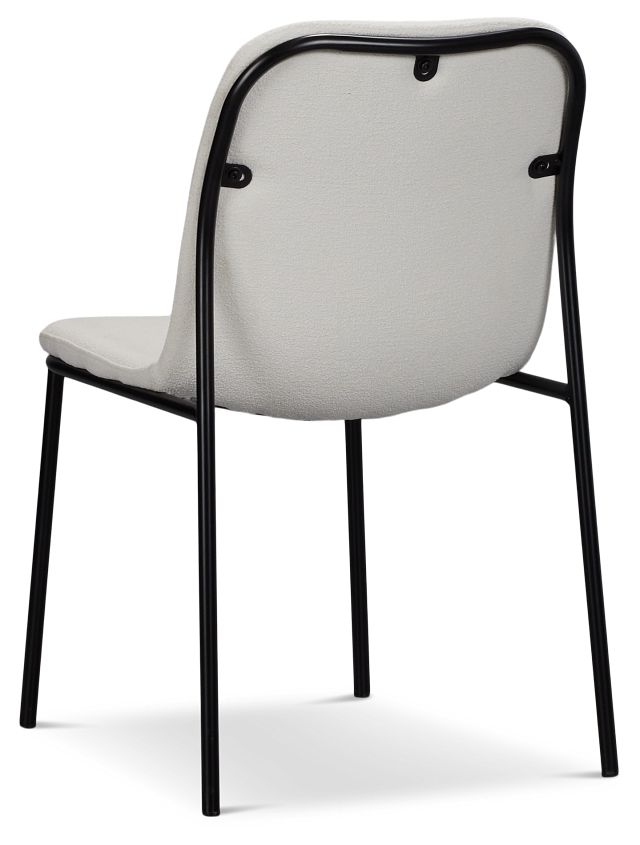 Palos White Upholstered Side Chair