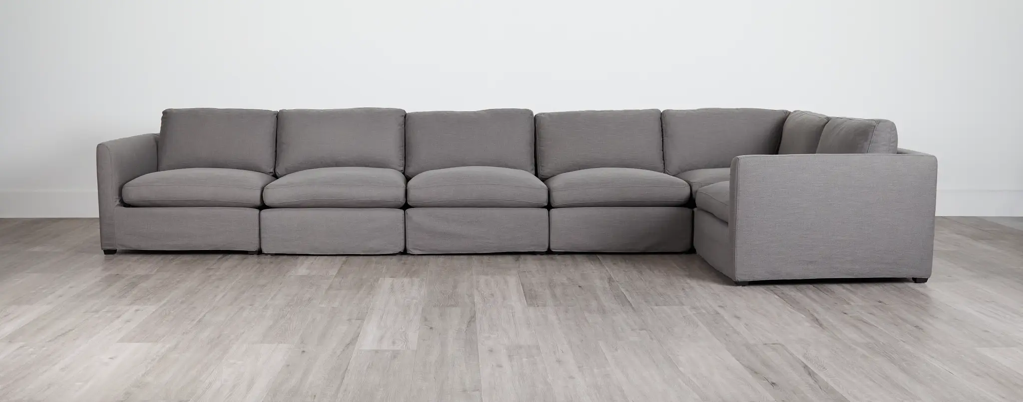 Willow Gray Fabric Large Two-arm Sectional Willow Gray Fabric Large Two-arm Sectional