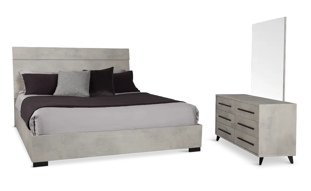 Pomona Gray Panel Bedroom Pomona Gray Panel Bedroom