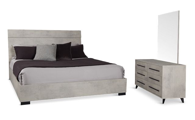 Pomona Gray Panel Bedroom