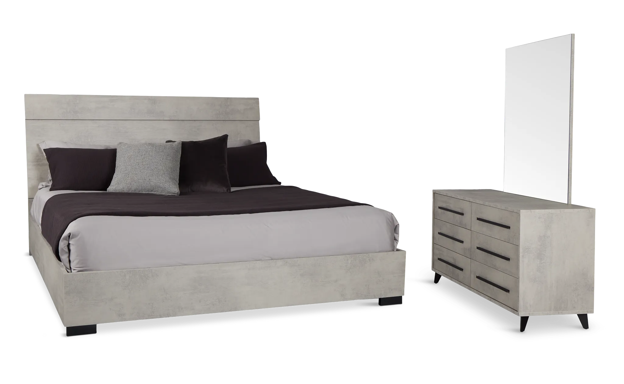 Pomona Gray Panel Bedroom