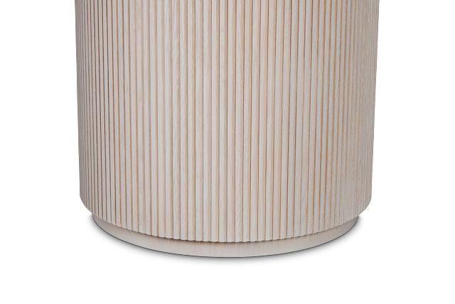 Gables White Round End Table