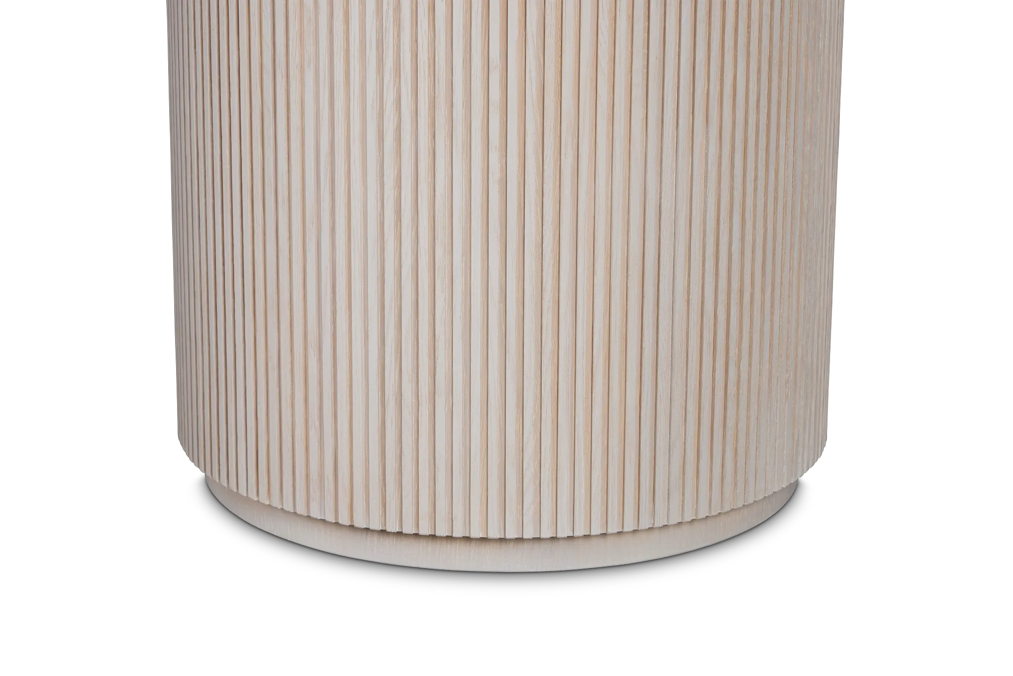 Gables White Round End Table