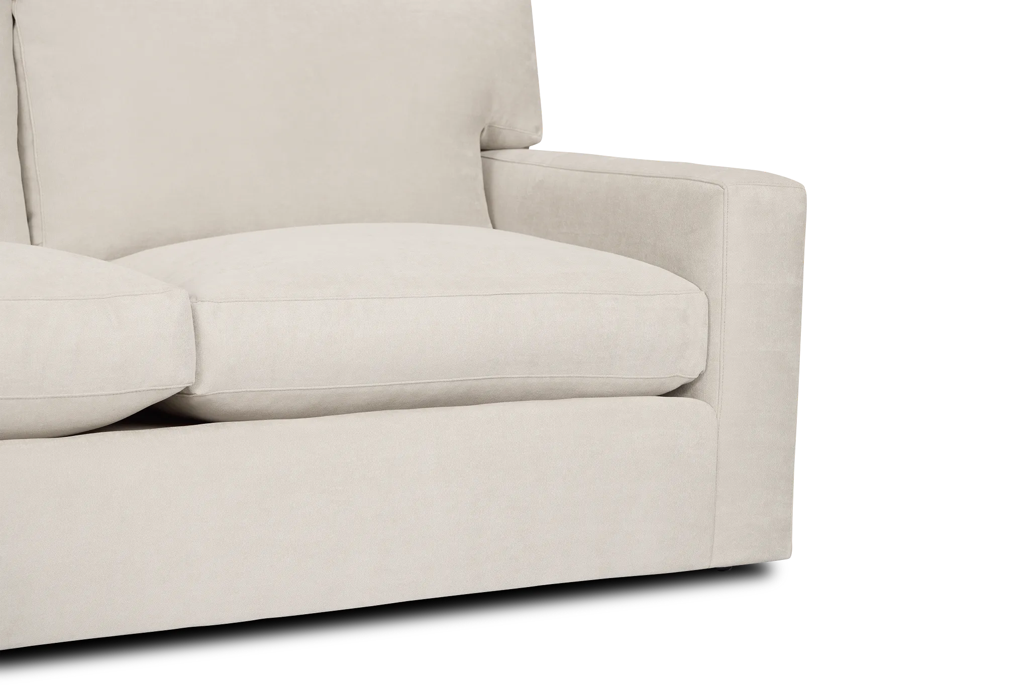 Hudson Gray Fabric Left Chaise Sectional