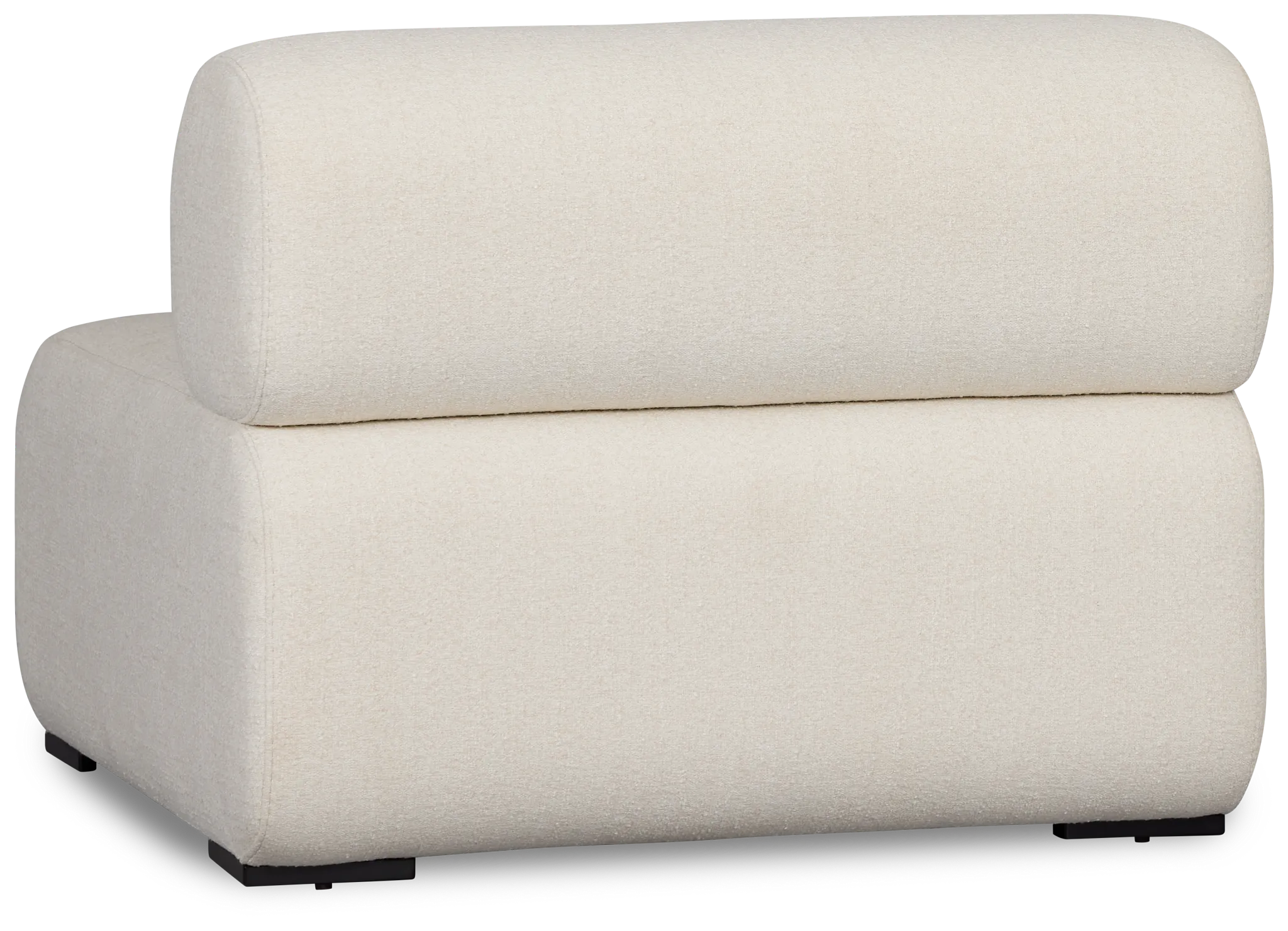 Celeste Light Beige Fabric Armless Chair