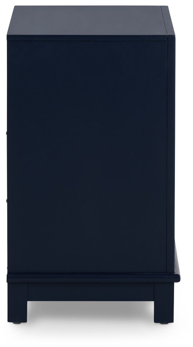 Ryder Dark Blue 2drawer Nightstand