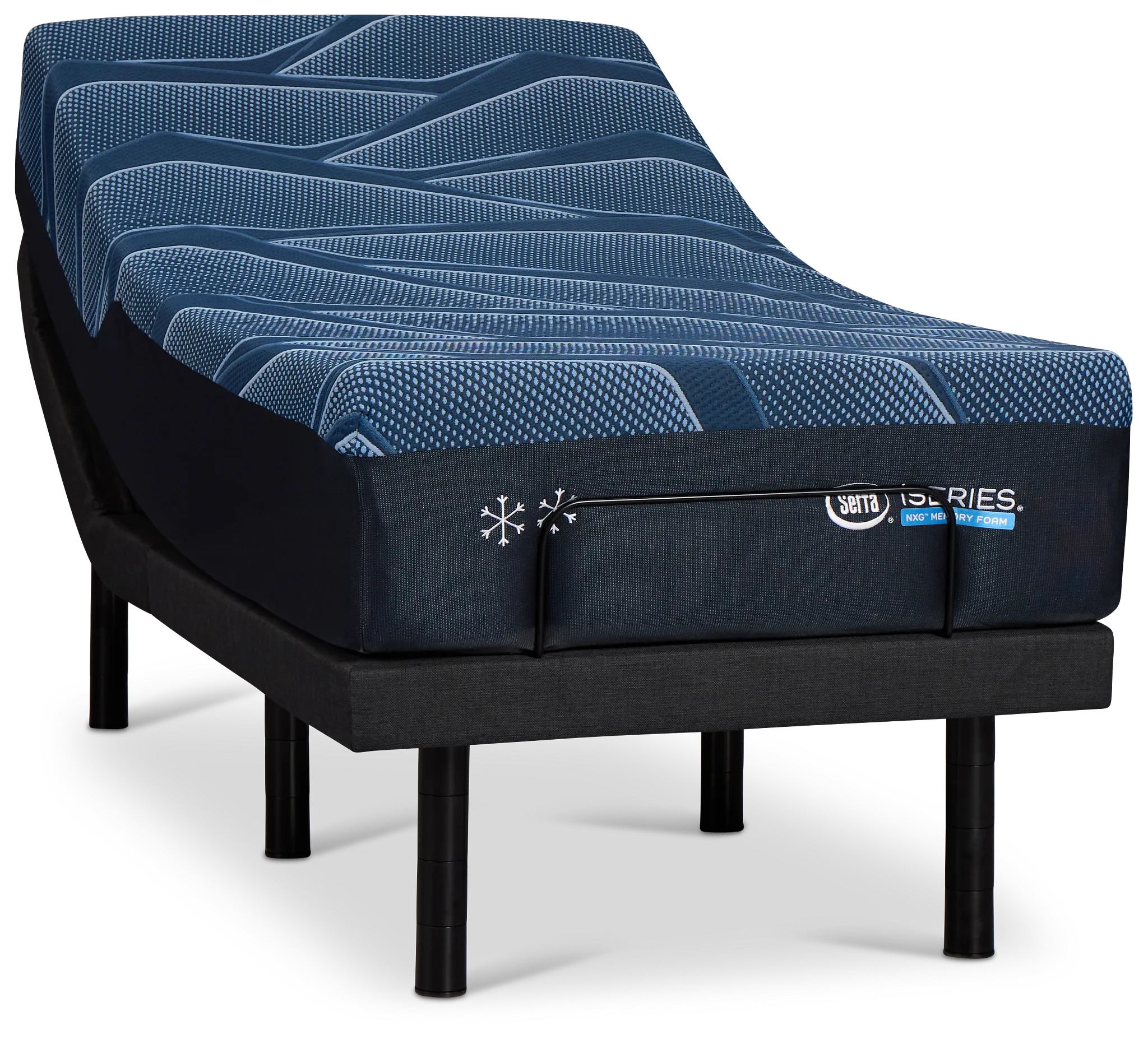 Iseries Nxg 2500 12.5" Plush Baselogic Platinum Adjustable Base Mattress Set