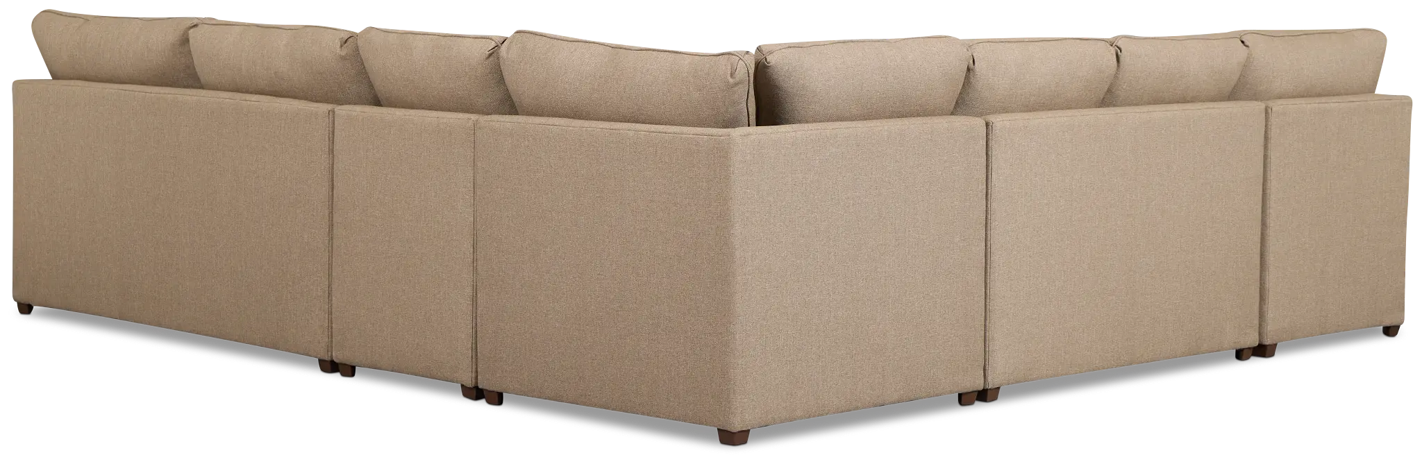 Tate Brown Fabric Large Left Chaise Sectional Tate Brown Fabric Large Left Chaise Sectional