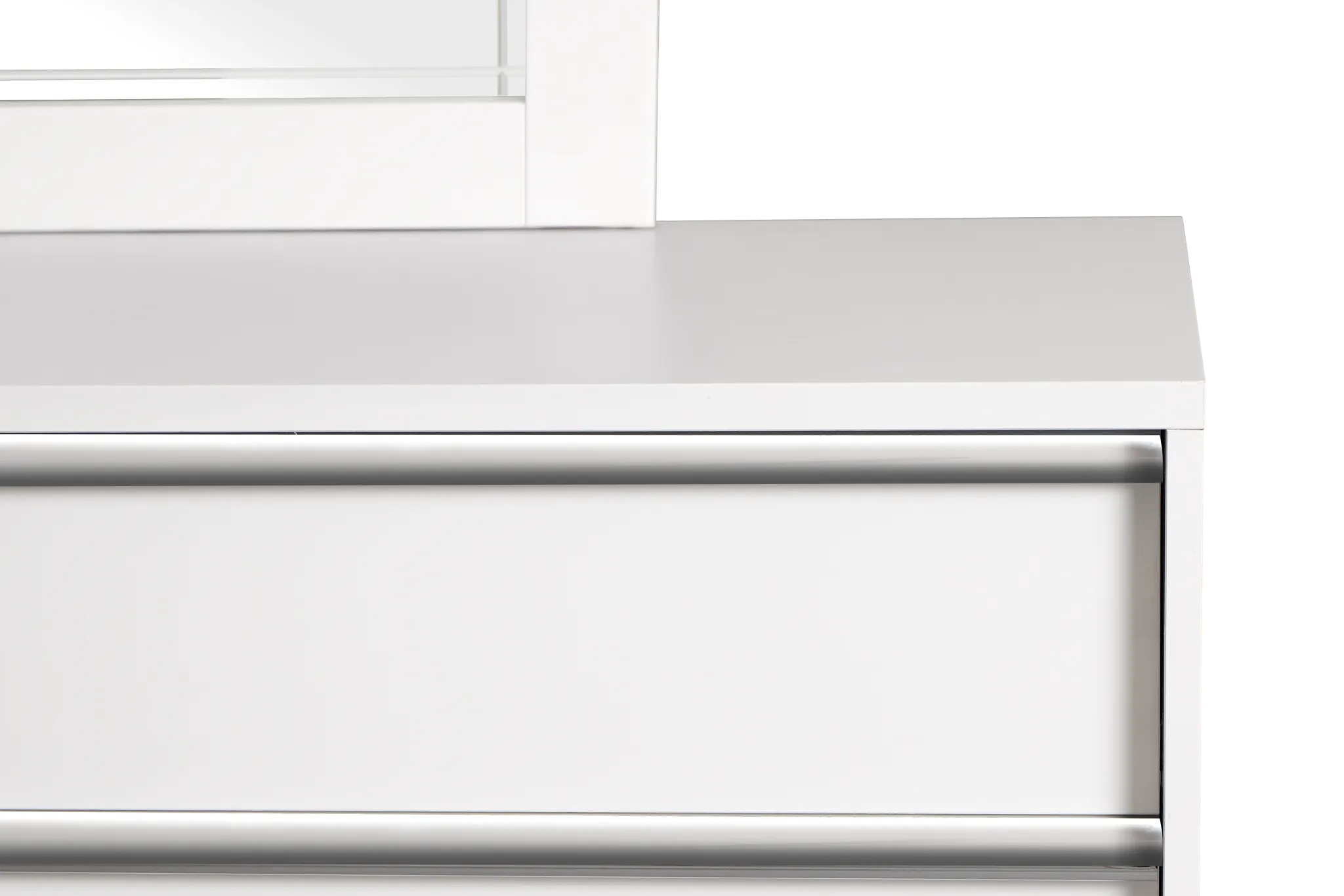 Davie White Dresser & Mirror