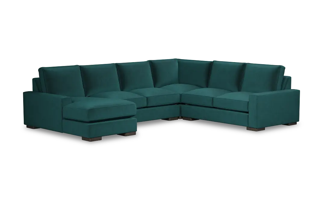 Edgewater Joya Teal Medium Left Chaise Sectional Edgewater Joya Teal Medium Left Chaise Sectional