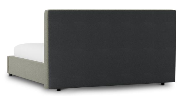 Grayton Sutton Green 44" Upholstered Platform Bed
