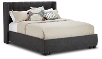 Chatham Dark Gray Low Platform Storage Bed