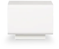 Zayden White Square End Table