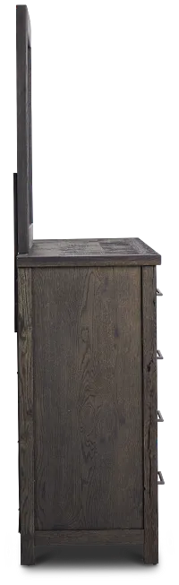 Salt Lake Dark Tone Dresser & Mirror