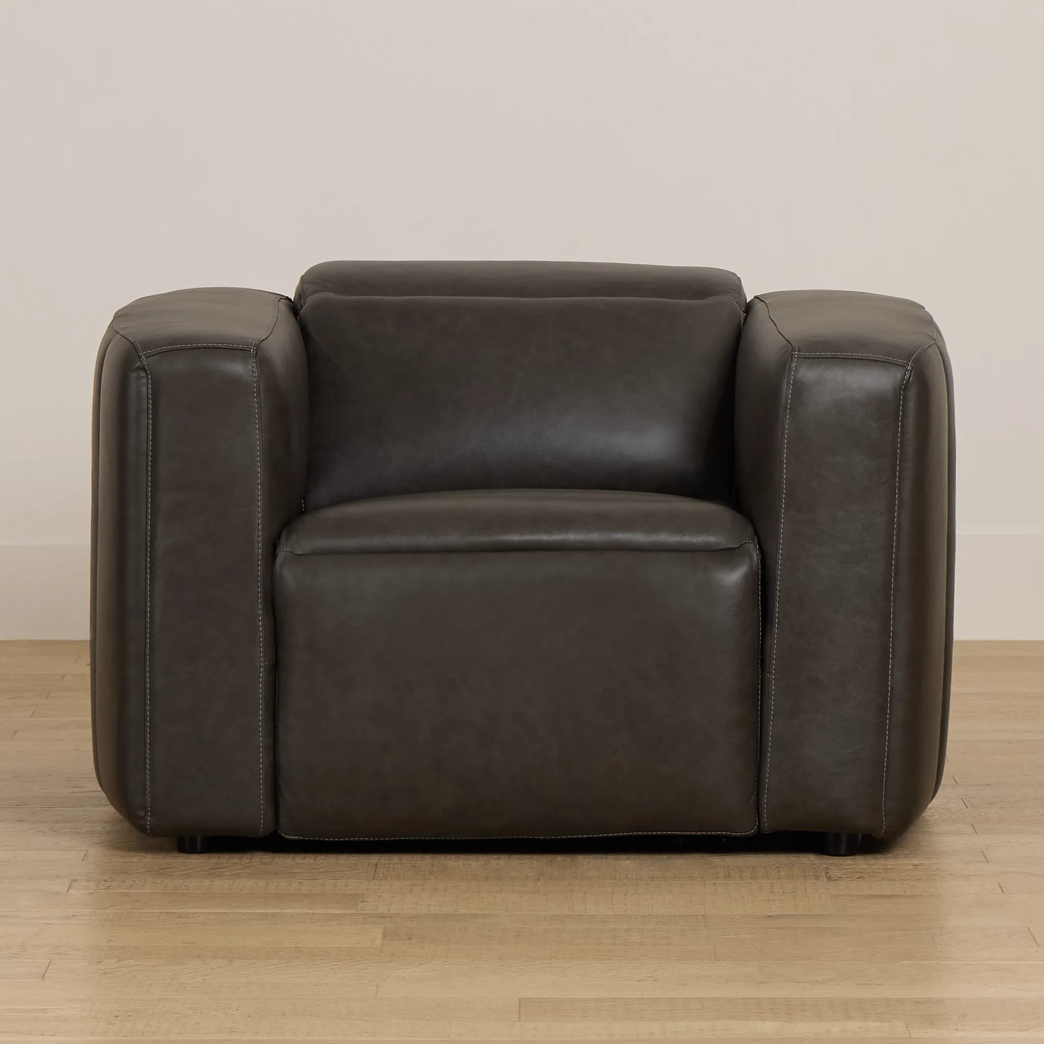 Jace Dark Gray Lthr/vinyl Power Recliner