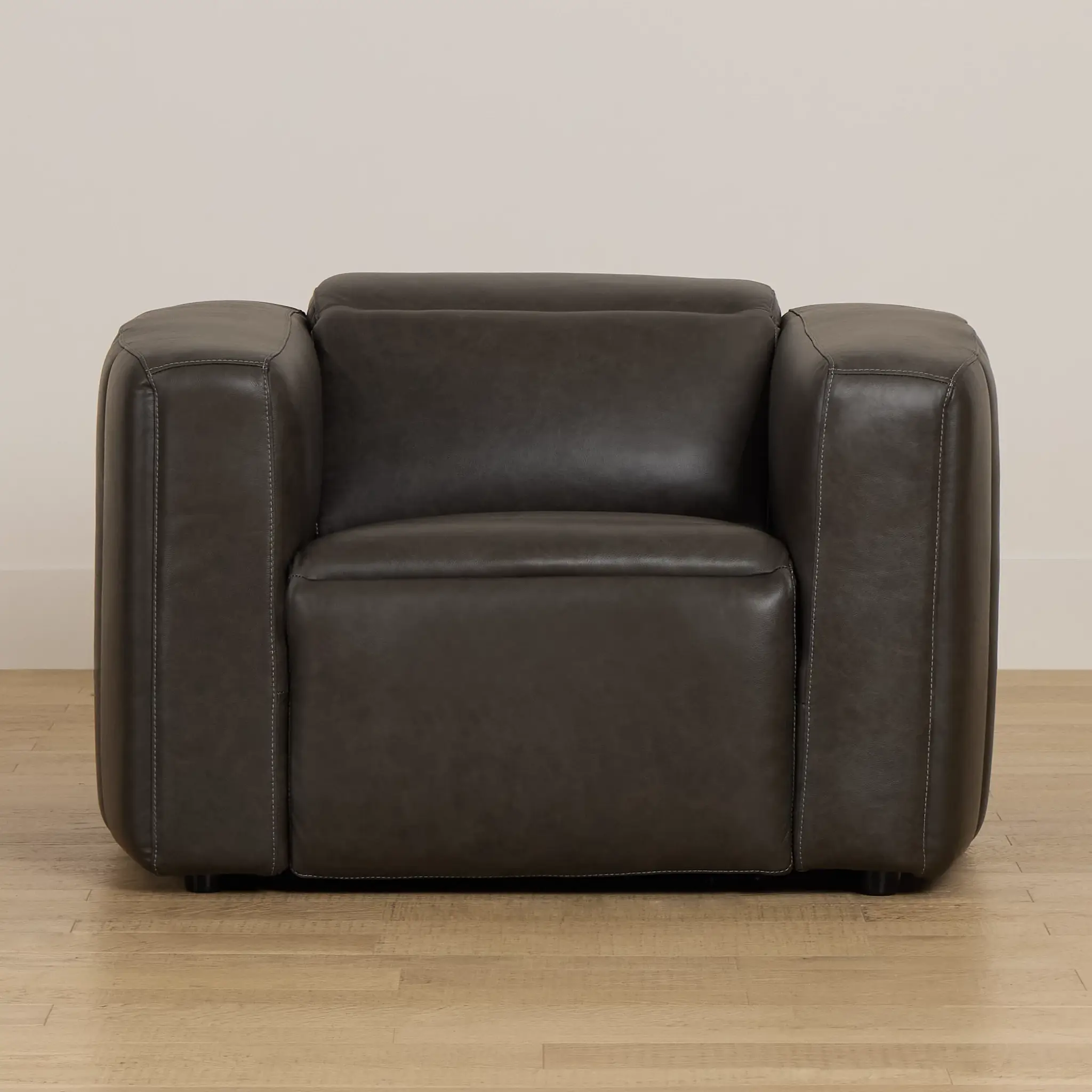 Jace Dark Gray Lthr/vinyl Power Recliner Jace Dark Gray Lthr/vinyl Power Recliner