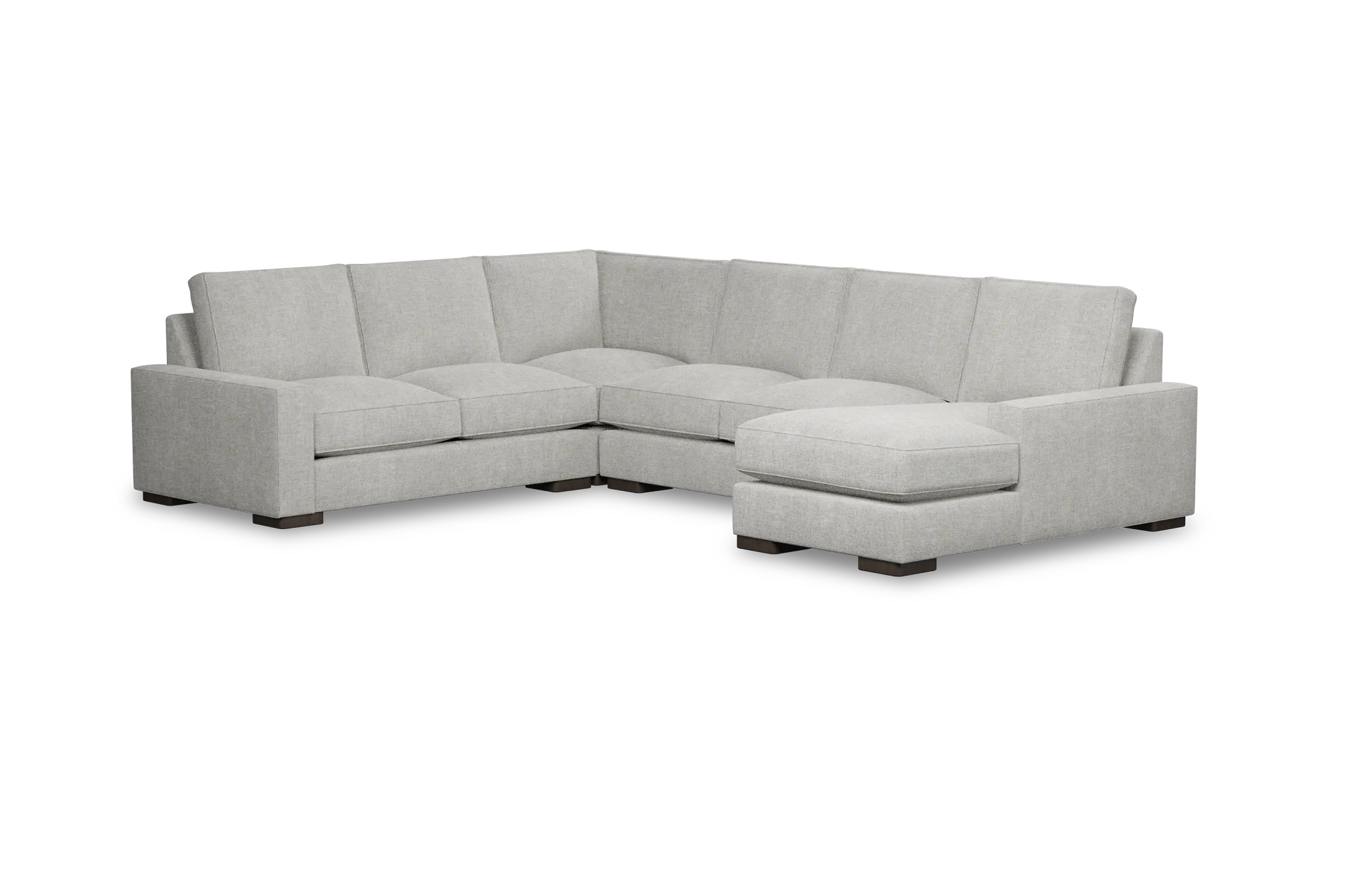 Edgewater Elevation Khaki Medium Right Chaise Sectional
