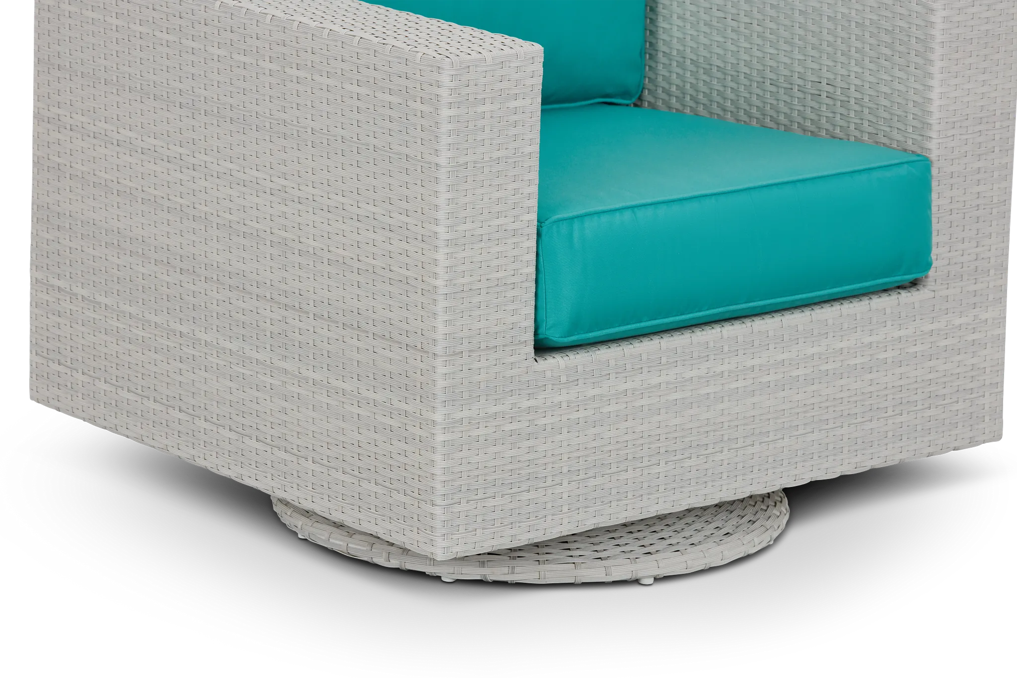 Biscayne Dark Teal Swivel Chair