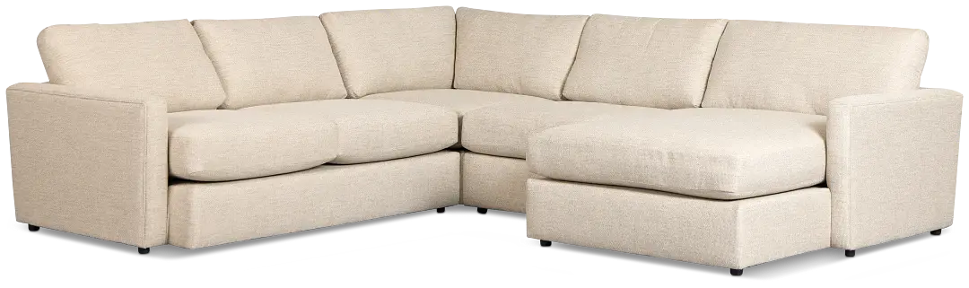 Maxwell Light Gray Fabric Medium Right Chaise Sectional Maxwell Light Gray Fabric Medium Right Chaise Sectional