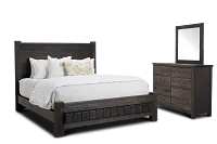 Salt Lake Dark Tone Platform Bedroom
