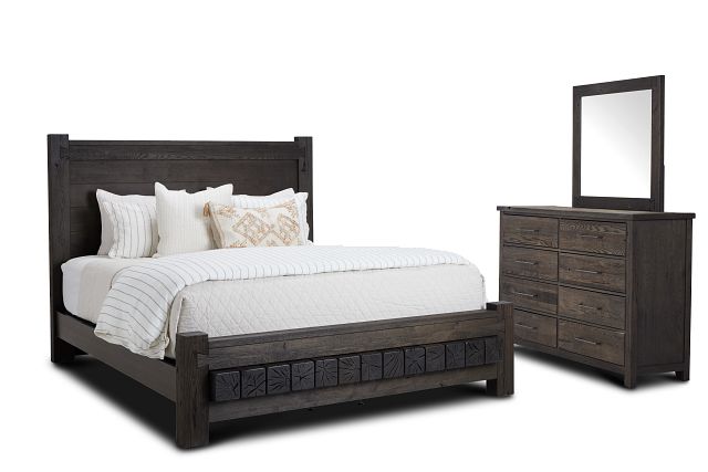 Salt Lake Dark Tone Platform Bedroom