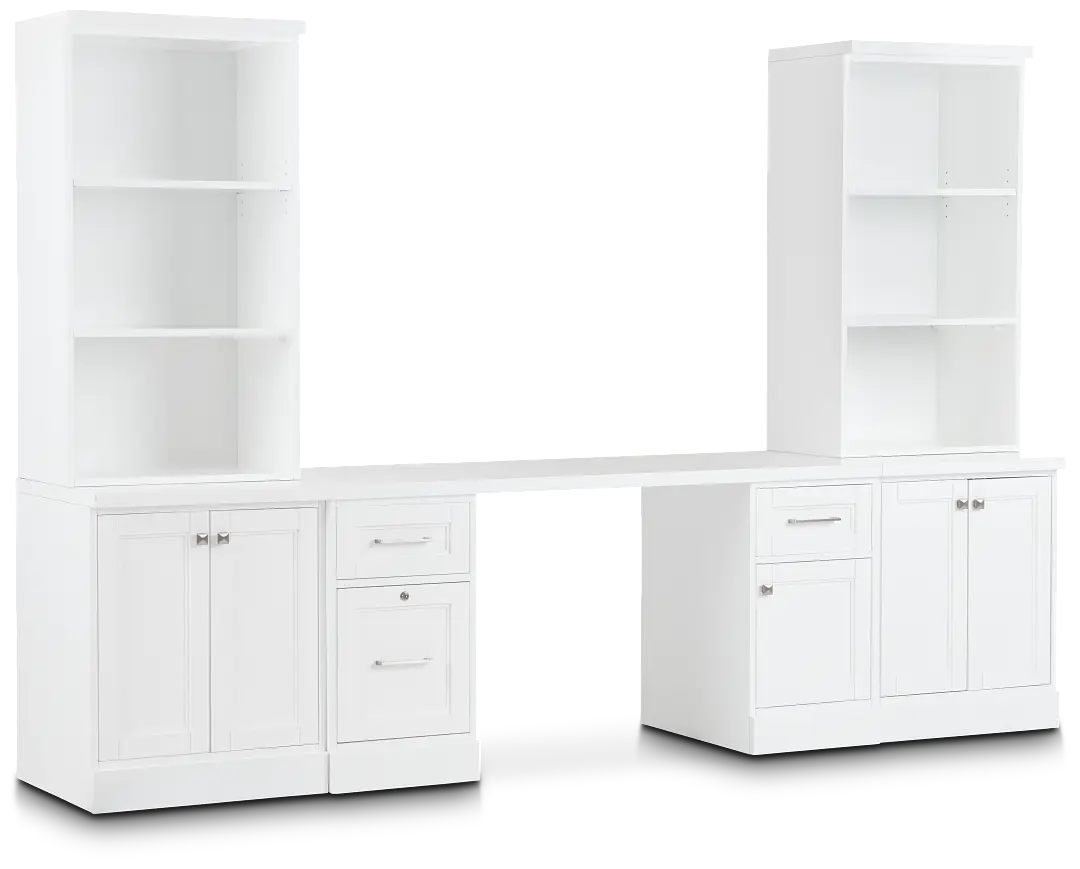 Newport White Door Wall Desk Newport White Door Wall Desk