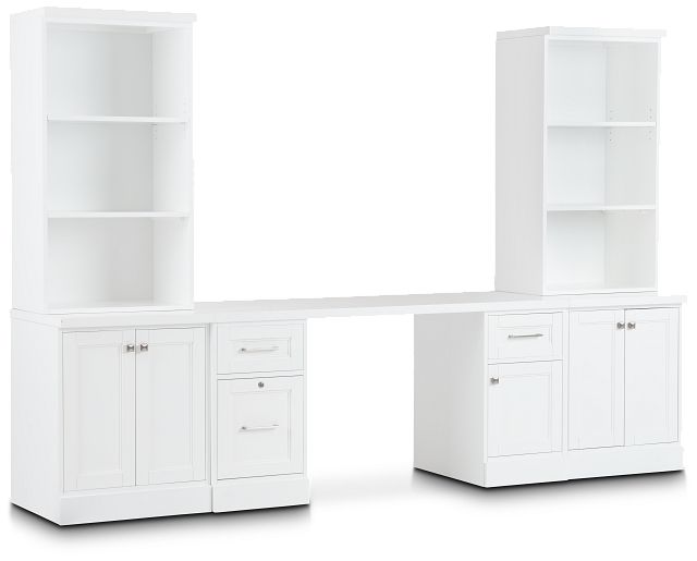 Newport White Door Wall Desk