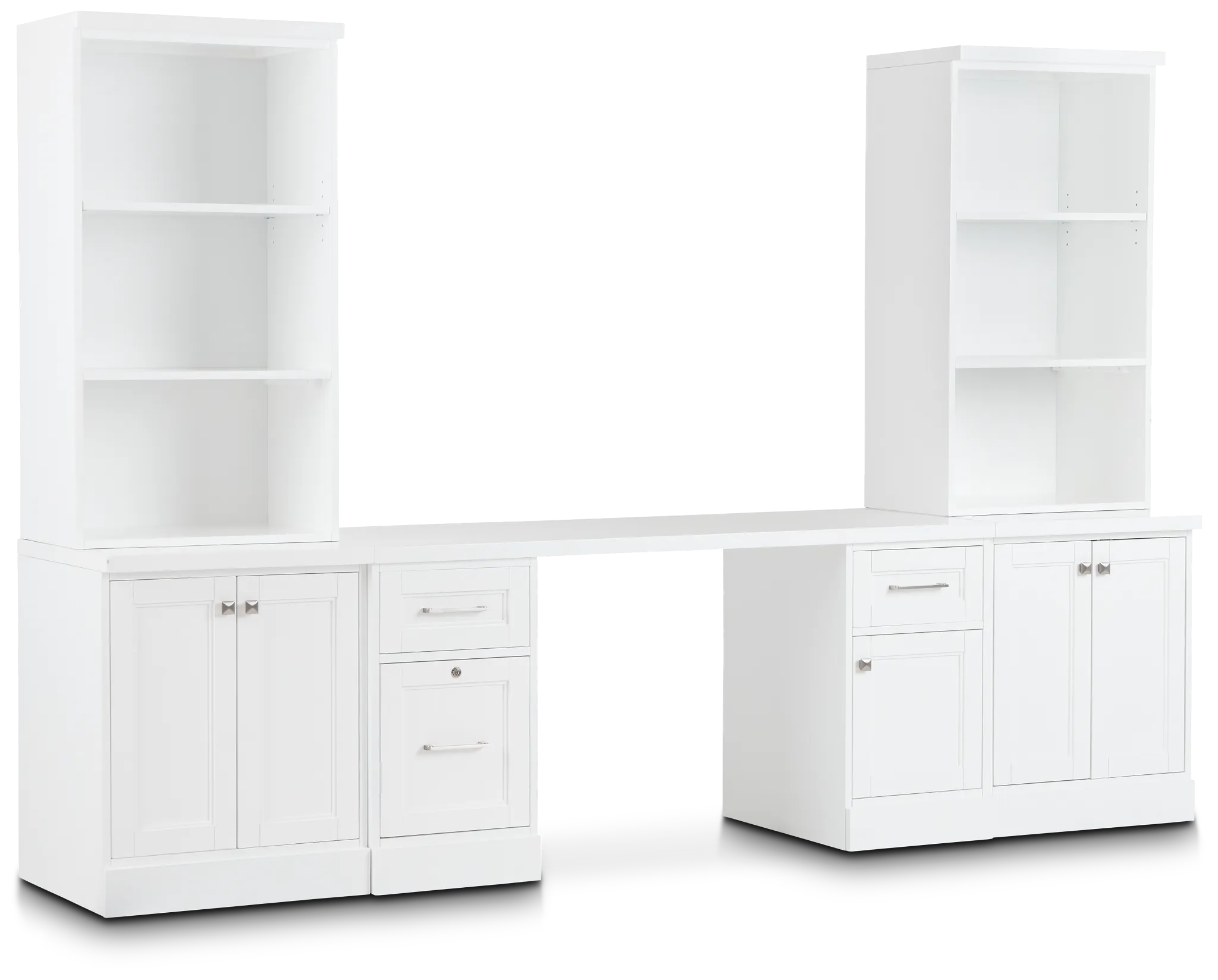 Newport White Door Wall Desk