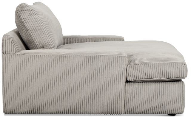 Charlie Gray Fabric Chaise