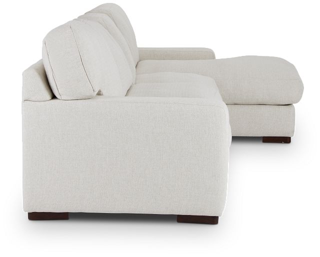 Veronica White Down Small Right Chaise Sectional