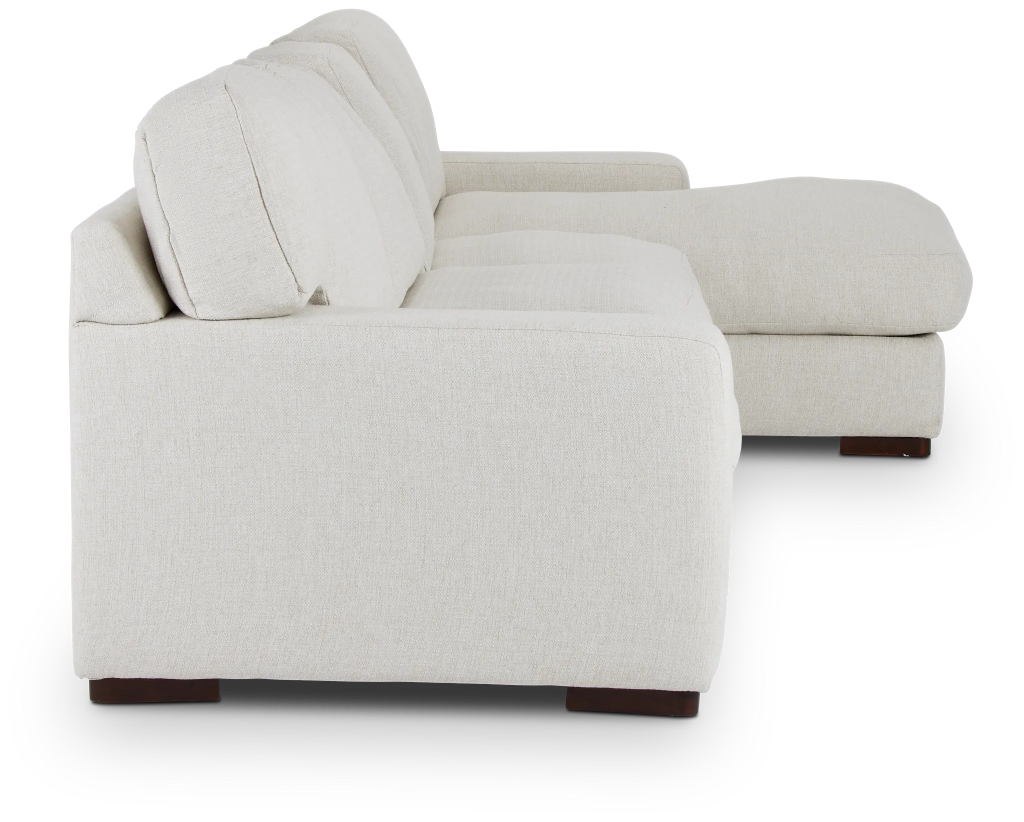 Veronica White Down Small Right Chaise Sectional