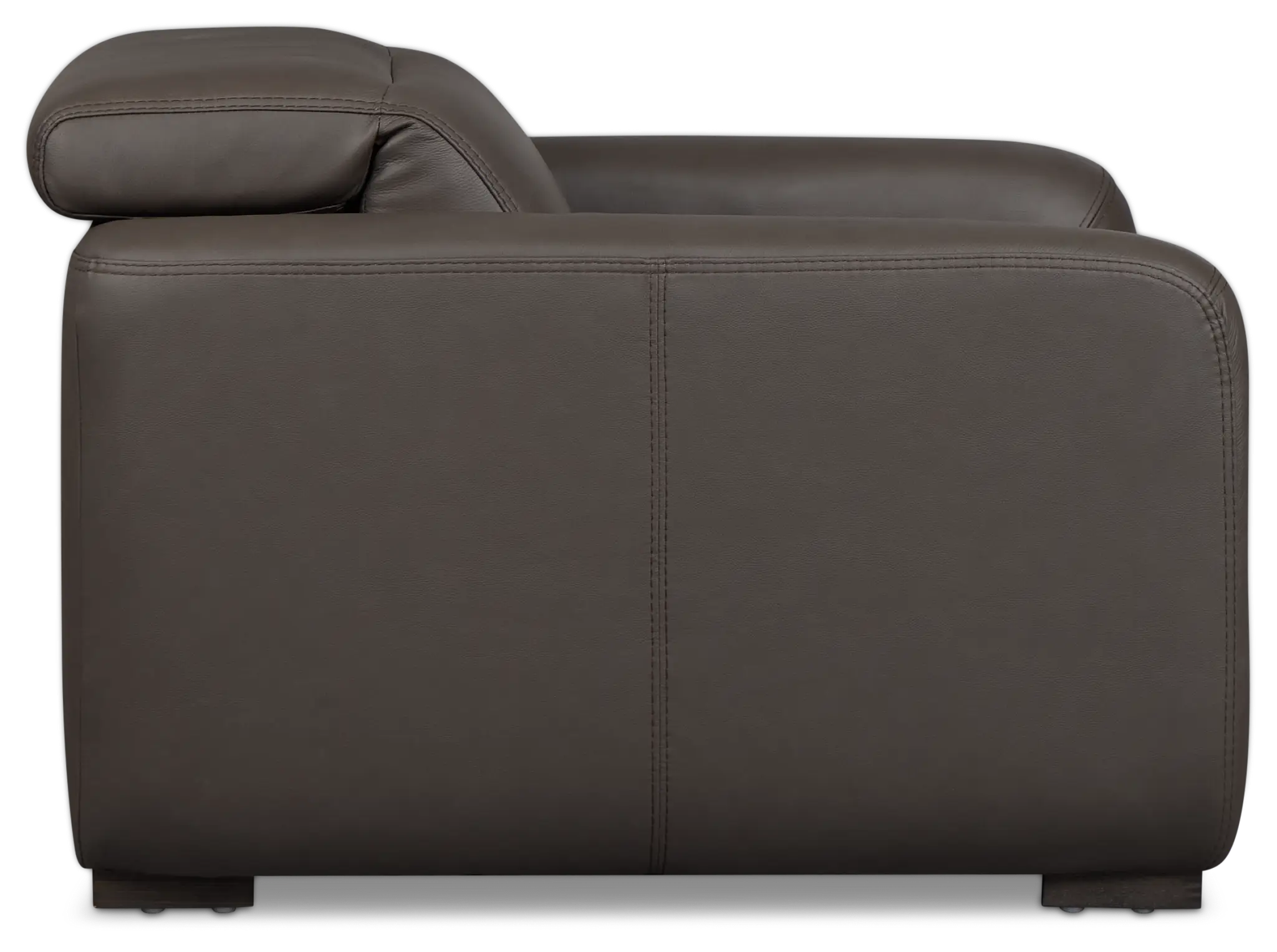 Kieran Dark Brown Lthr/vinyl Power Recliner With Power Headrest Kieran Dark Brown Lthr/vinyl Power Recliner With Power Headrest